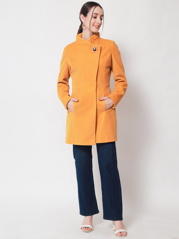 Beatnik Mustard Three Button  Womens Blazers