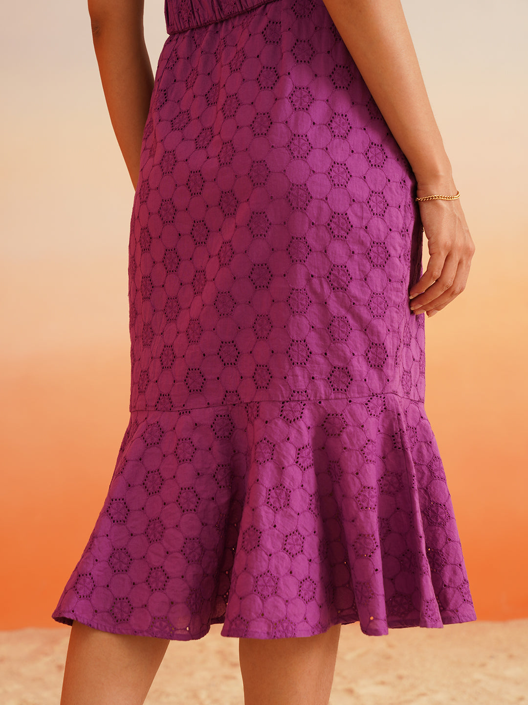 Beatnik Purple Fit n Flare Dresses