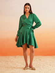 Beatnik Green Wrap Dresses