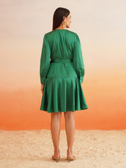 Beatnik Green Wrap Dresses