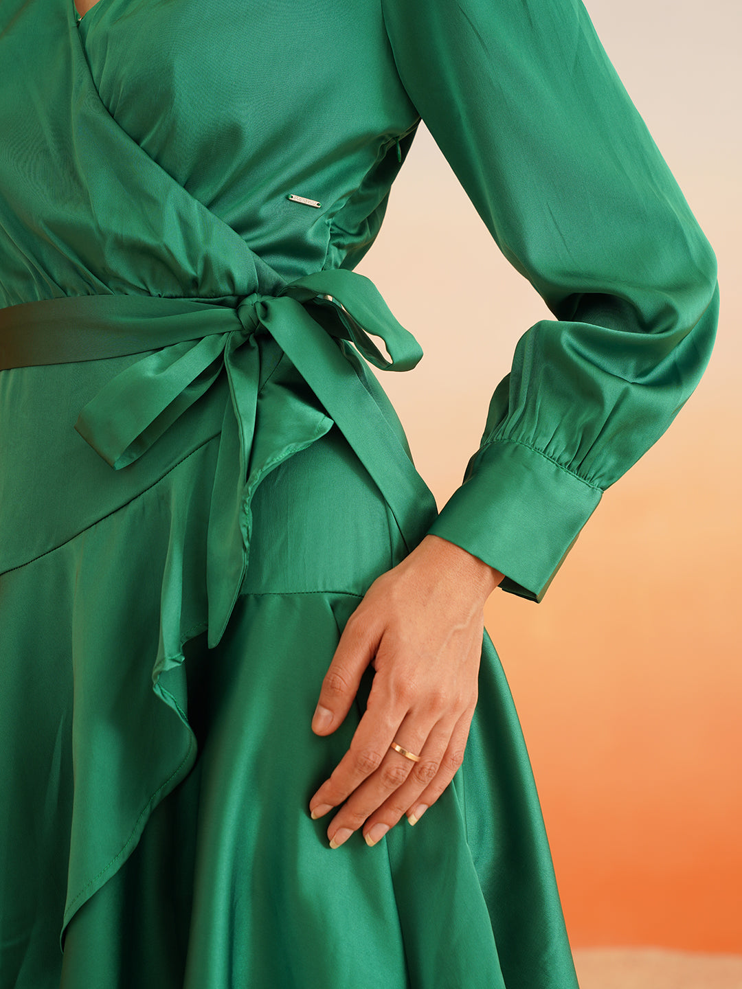 Beatnik Green Wrap Dresses