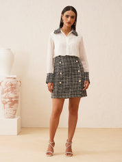 Beatnik Shift Mini Cut & Sew Womens Dresses