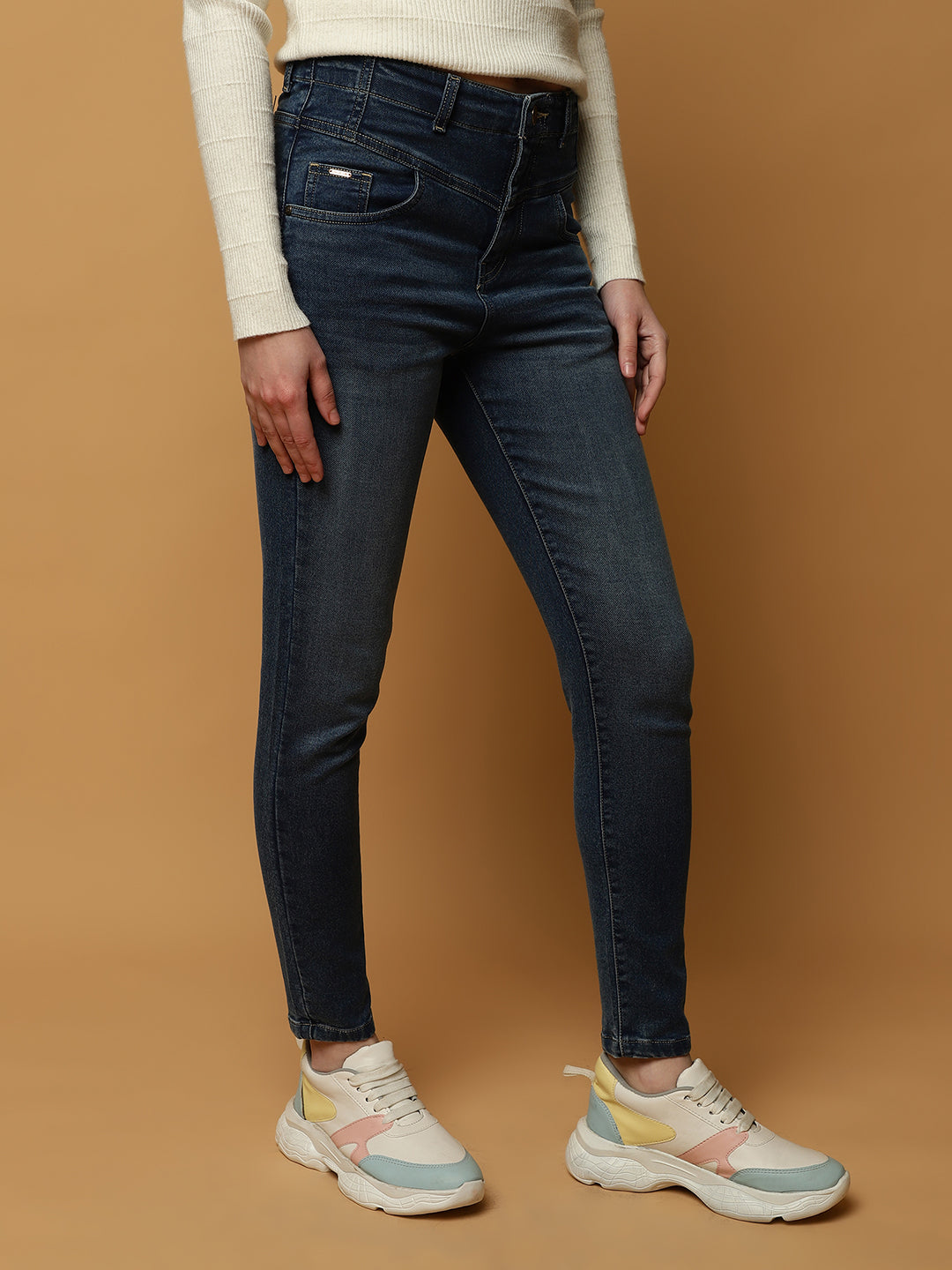 Beatnik Casual Wear Stretchable High-Rise Denim Jeans