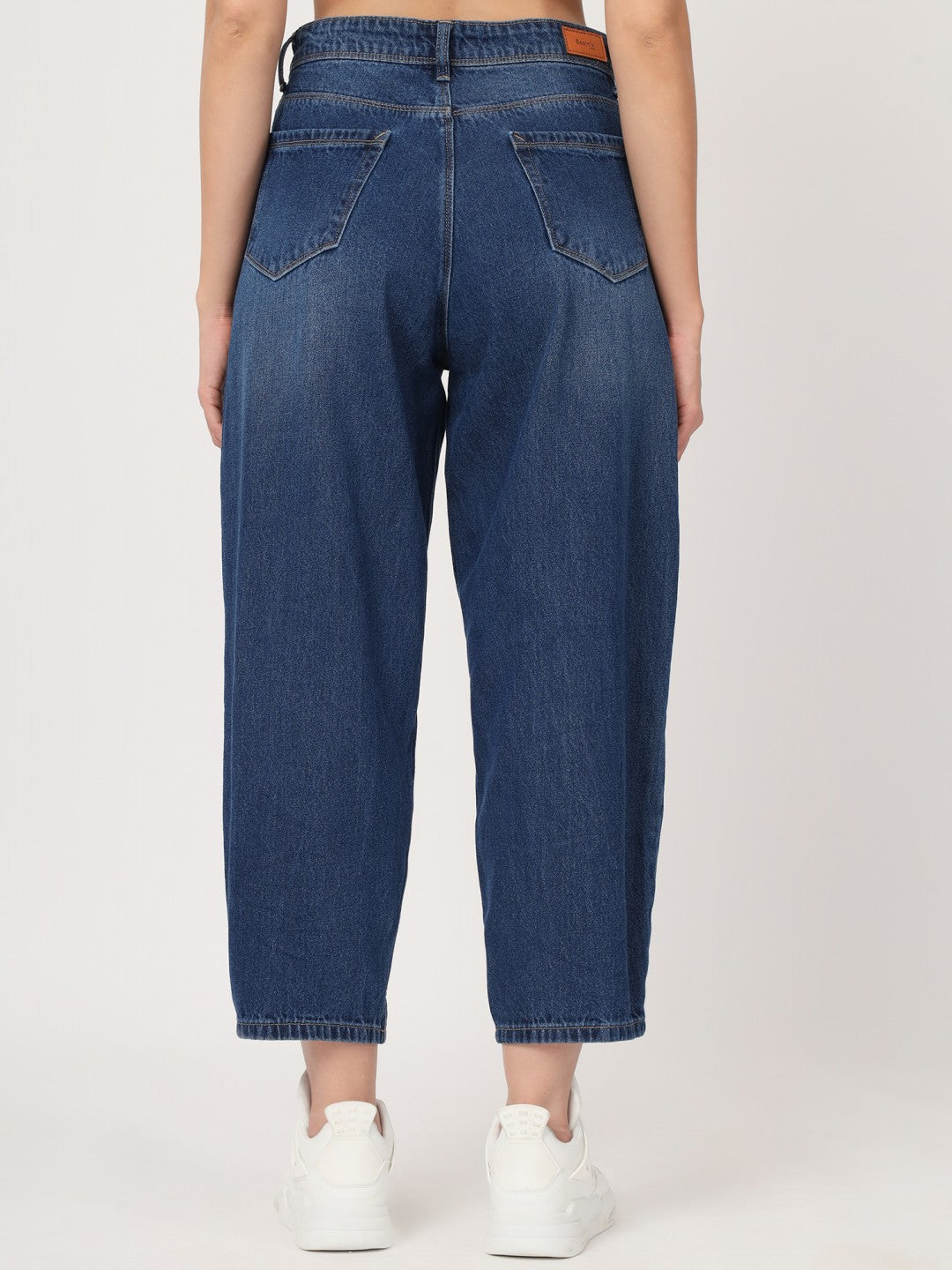 Beatnik Denim Blue Balloon Fit Womens Jeans