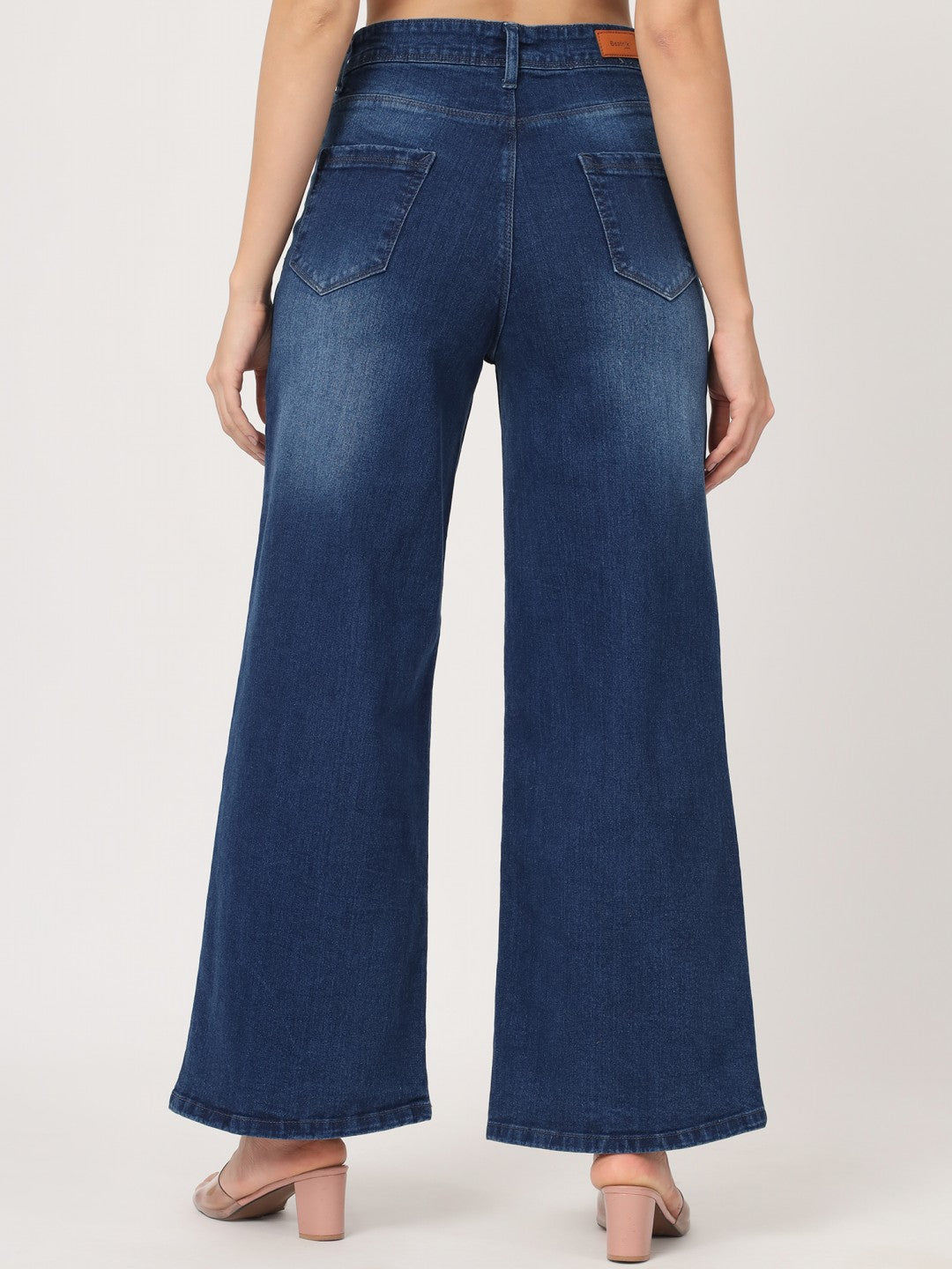 Beatnik Blue Wide Leg Womens Jeans