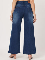 Beatnik Blue Wide Leg Womens Jeans