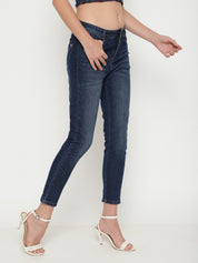 Beatnik Casual Wear High-Rise Stretchable Denim Blue Jeans