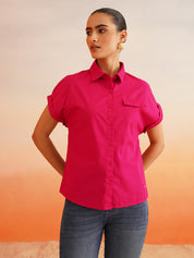 Elevate your wardrobe Hot Pink Western Shirt