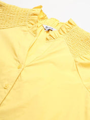 Beatnik Yellow Western  Womens Shirt