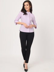 Beatnik Cotton Mandarin Collar Shirt