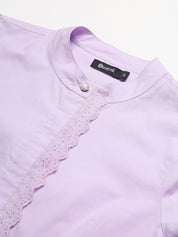 Beatnik Cotton Mandarin Collar Shirt