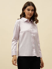 Lavender Western Spread Collar Shirt Beatnik