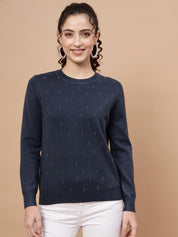 Beatnik Dark Blue Pull Over Womens Sweaters