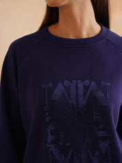 Blue Full Sleeve Sweatshirts Beatnik