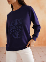 Blue Full Sleeve Sweatshirts Beatnik