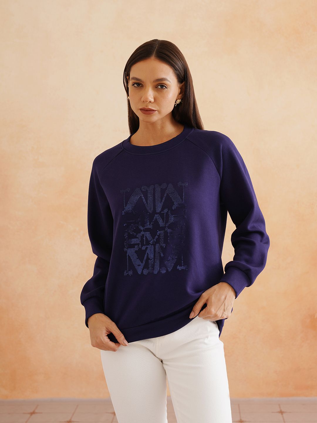 Blue Full Sleeve Sweatshirts Beatnik