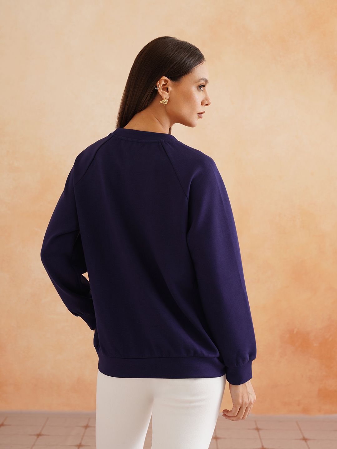 Blue Full Sleeve Sweatshirts Beatnik