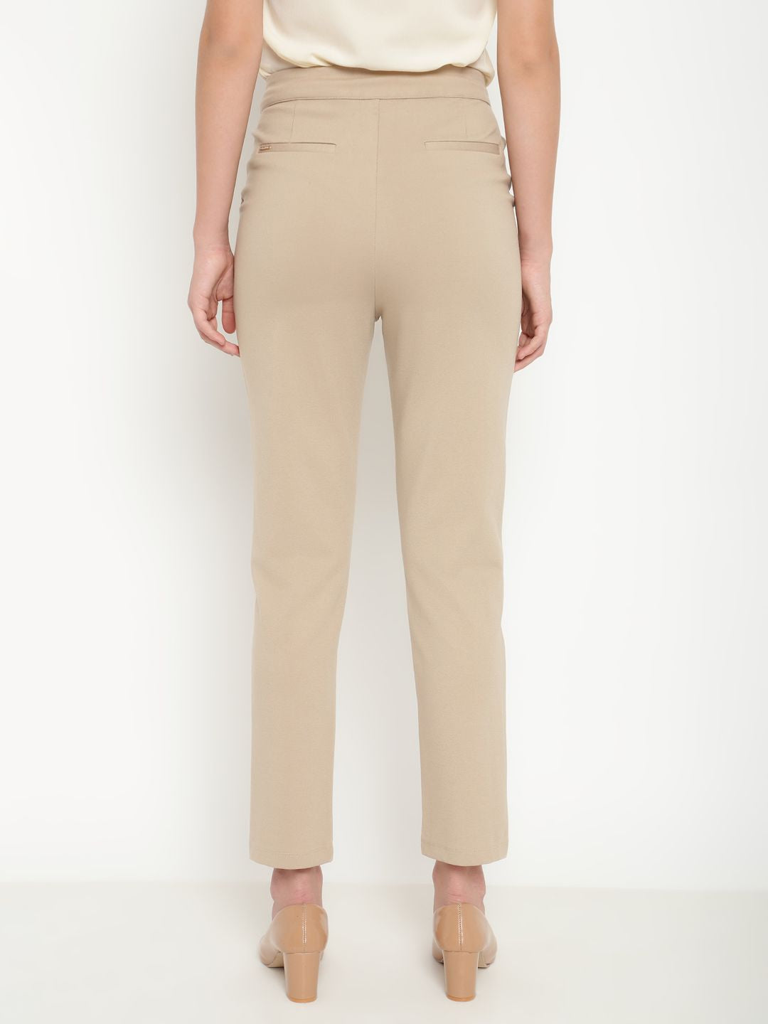 Beatnik Beige Straight Treggings