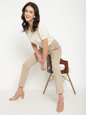 Beatnik Beige Straight Treggings