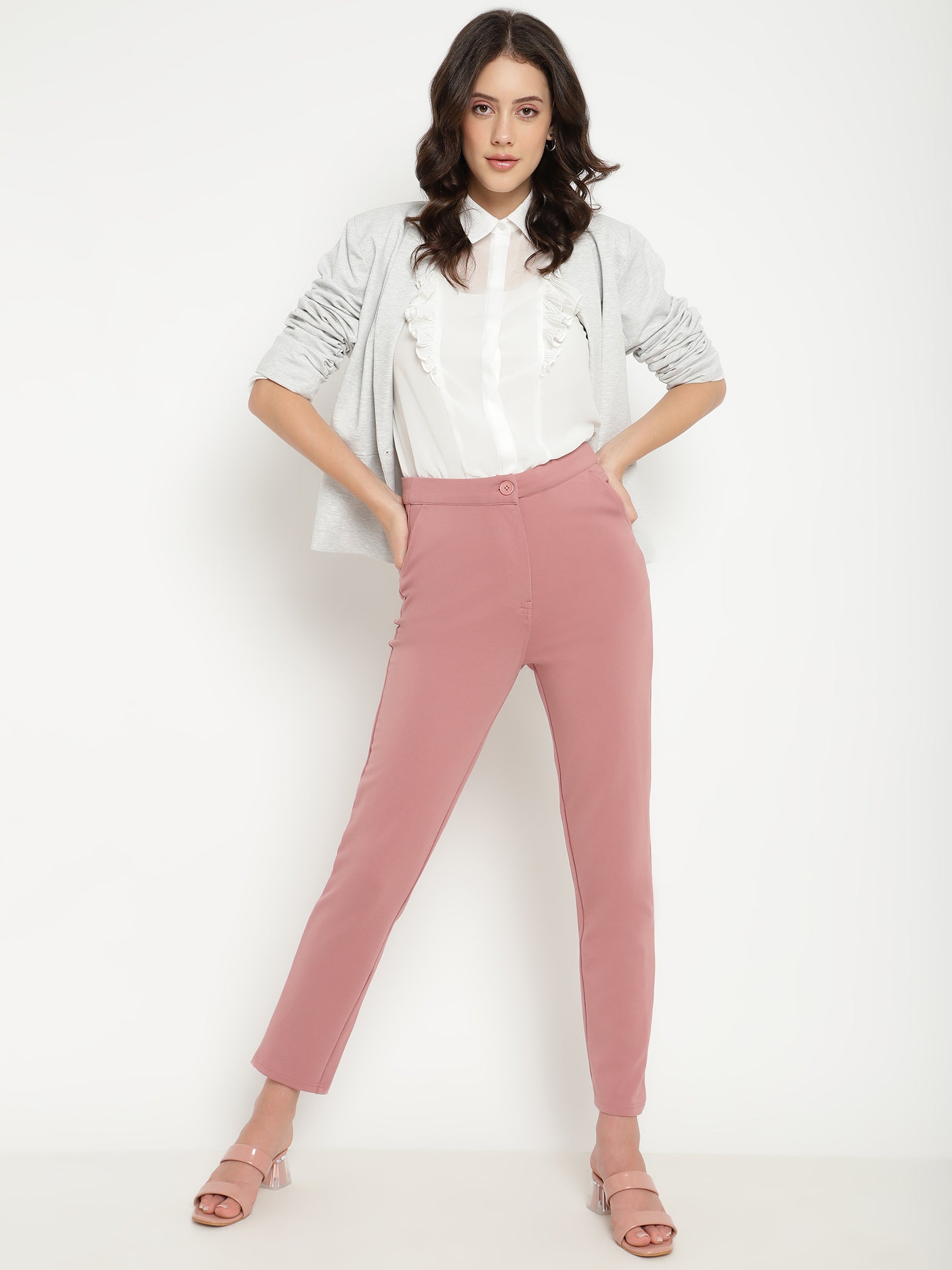 Beatnik Peach Puff Straight Treggings Beatnik