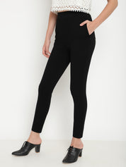 Beatnik Black Slim Fitted Womens Treggings