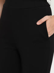 Beatnik Black Slim Fitted Womens Treggings