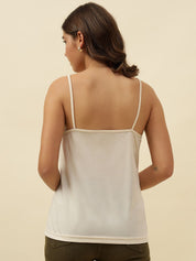 Beige Cami  Off-shoulder Top Beatnik