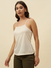 Beige Cami  Off-shoulder Top Beatnik