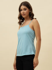 Blue Cami  Off-shoulder Top Beatnik