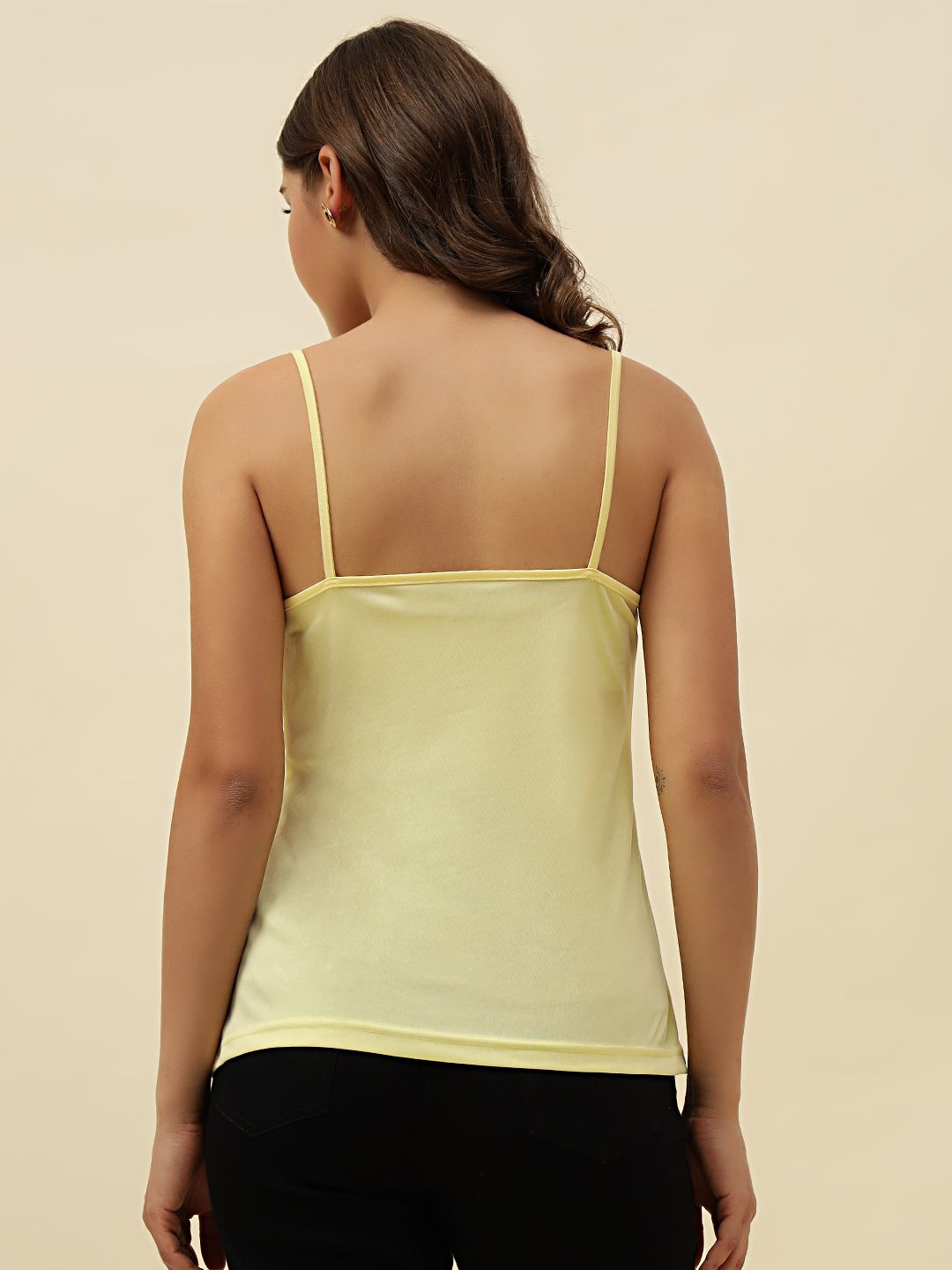 Yellow Cami  Off-shoulder Top Beatnik