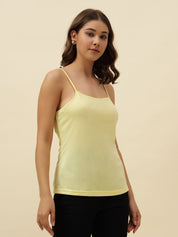 Yellow Cami  Off-shoulder Top Beatnik