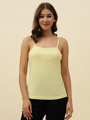 Yellow Cami  Off-shoulder Top