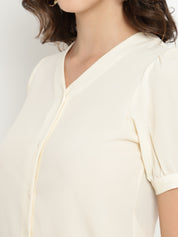 Beatnik Off White Shirt Style Top