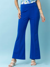 Beatnik Royal Blue Flare Womens Trousers