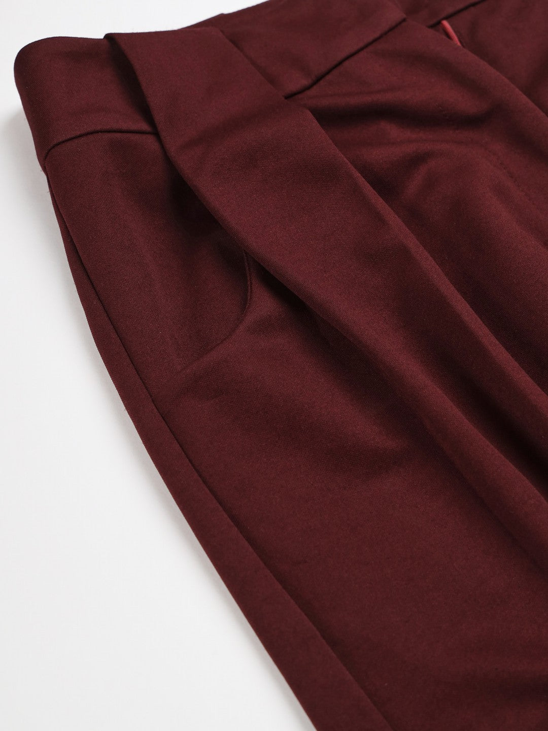 Beatnik Maroon Flare  Womens Trousers