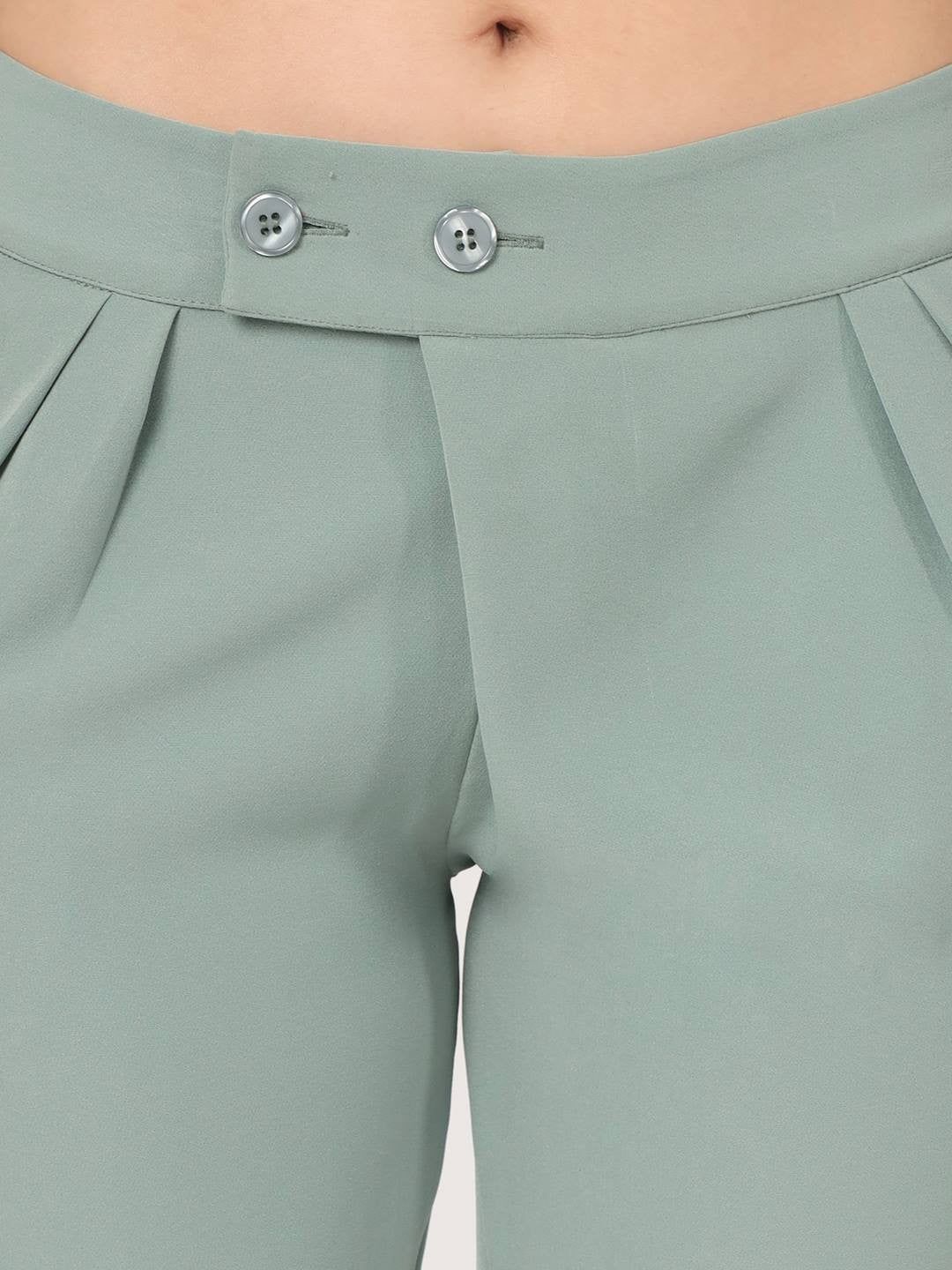 Mint Green Pintuck Trousers | Women | George at ASDA