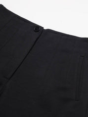 Beatnik Black Pleated Womens Trousers