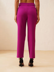 Beatnik Dark Magenta Formal Womens Trousers