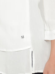 Beatnik White A-line Tunic