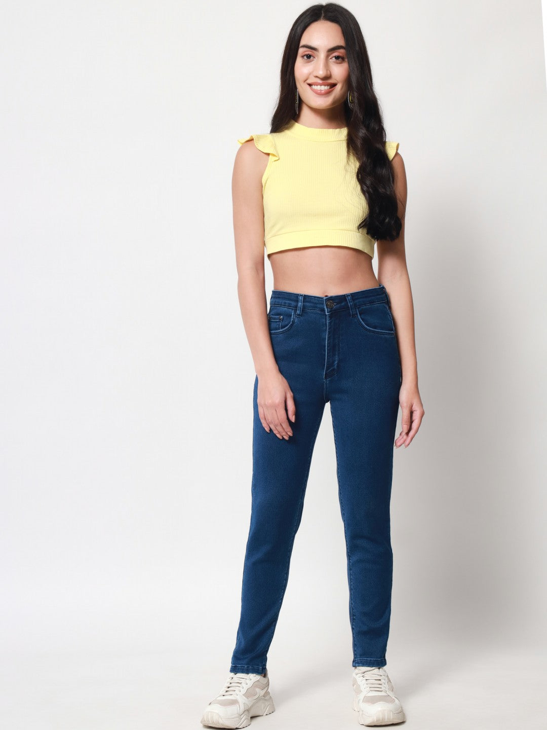 Buy online Women's Crop Square Neck Top from western wear for Women by  Showoff for ₹609 at 70% off | 2024 Limeroad.com